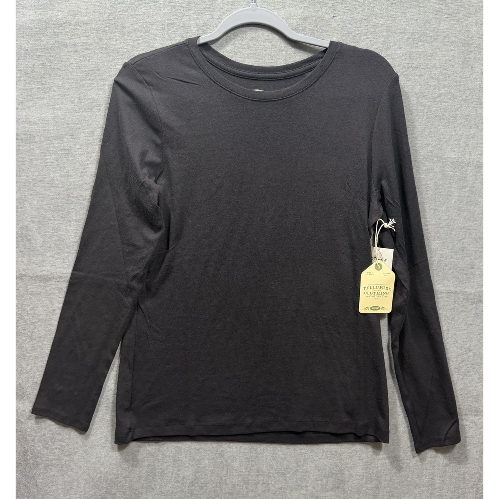 Telluride Clothing Company Women's Long sleeve Rib Crew Neck Large Pima Modal